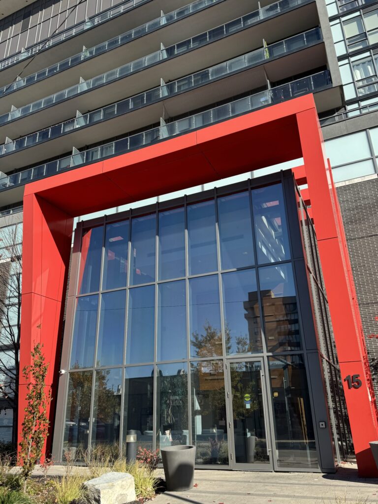 Exterior steel structure renewal wrapping red vinyl by WrapStyle Home