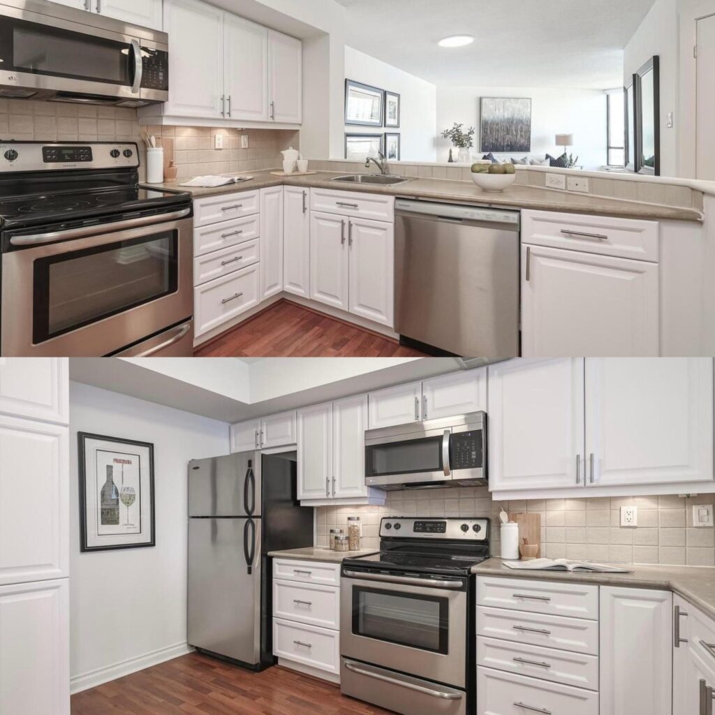 Full kitchen renewal, withe cabinets, creating and amazing aspect like new by WrapStyle Home